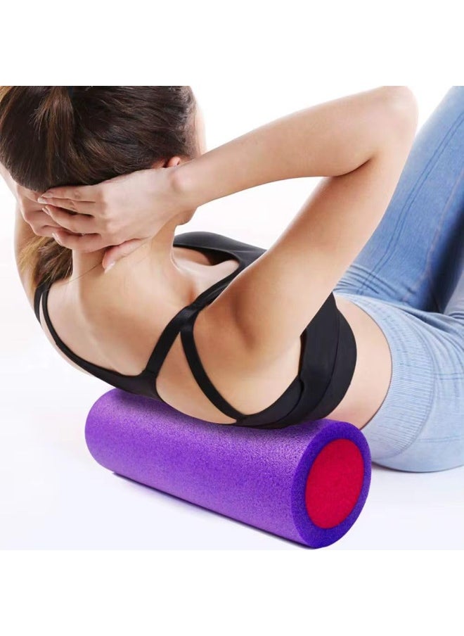 QSHOP Foam Roller for Yoga Exercise Fitness Muscle High Density EVA Foam Roller Shiny Solid Great for Back Leg Pain Relief Muscle Stretching Physical Therapy Balance Fitness  - Image 4