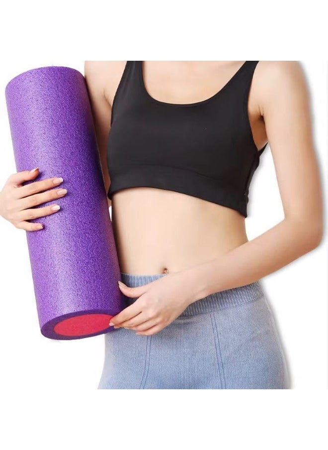 QSHOP Foam Roller for Yoga Exercise Fitness Muscle High Density EVA Foam Roller Shiny Solid Great for Back Leg Pain Relief Muscle Stretching Physical Therapy Balance Fitness  - Image 3