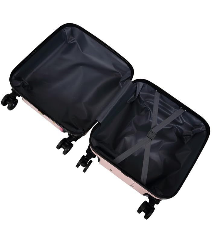 Polo Class Baby Panda Hard-Sided Polycarbonate Kids Trolley Bag -18 Inches- Light Pink - Image 5