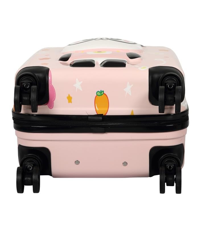 Polo Class Baby Panda Hard-Sided Polycarbonate Kids Trolley Bag -18 Inches- Light Pink - Image 4