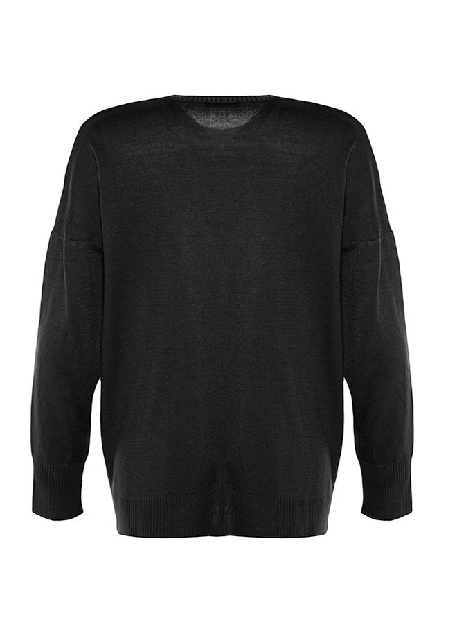 Black Extra Wide Fit Basic Knitwear Sweater TWOAW23KZ01849 - pzsku/Z194A571CED66591E18BFZ/45/_/1730941997/e27b237f-8073-477a-ae94-38debaa041f4