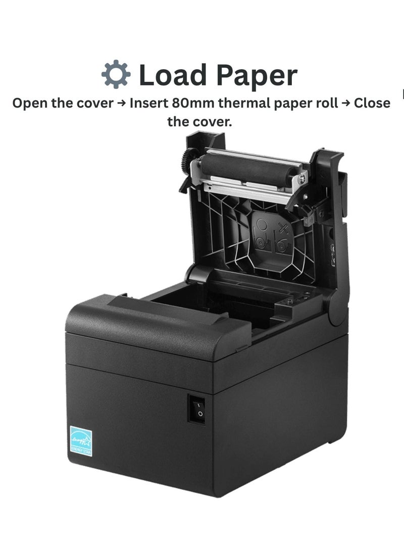 بكسولن طابعة الإيصالات الحرارية بيكسولون ‎SRP-E300ESK/PiO‎ بحجم ‎80 مم‎ | منافذ ‎USB‎ و‎Ethernet‎ و‎Serial‎ | قاطعة تلقائية | طابعة نقاط بيع عالية السرعة - Image 4