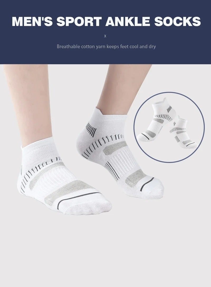 Mens Athletic Socks (5-Pack) - Low Cut, Sweat-Wicking, Odour-Resistant, All-Season Comfort - Ideal for Active Lifestyles, Running & Everyday Wear - Ultimate Socks for Men Collection - Image 3