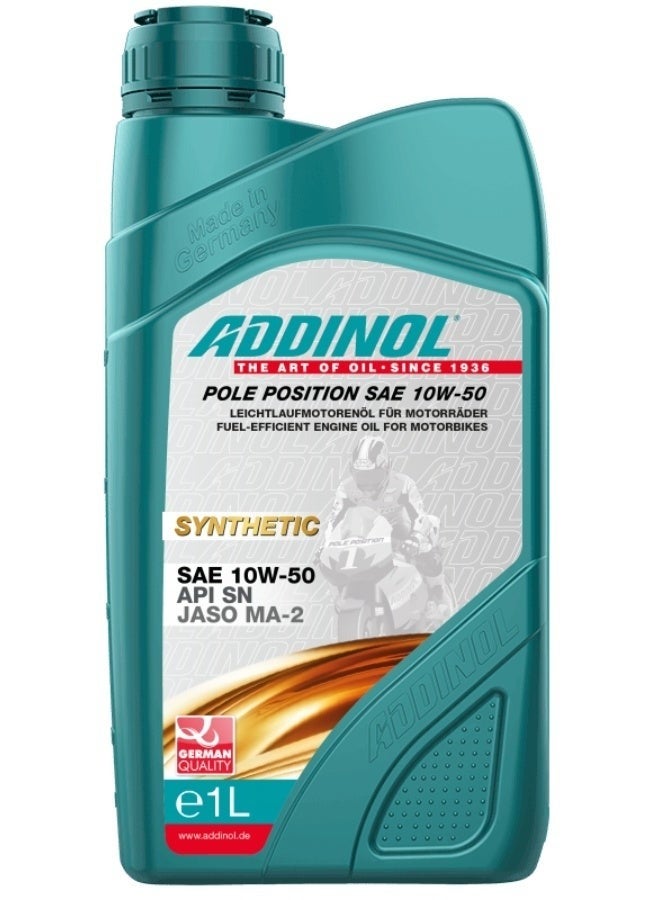 ADDINOL Pole Position are high-performance special oils for four-stroke motorbikes