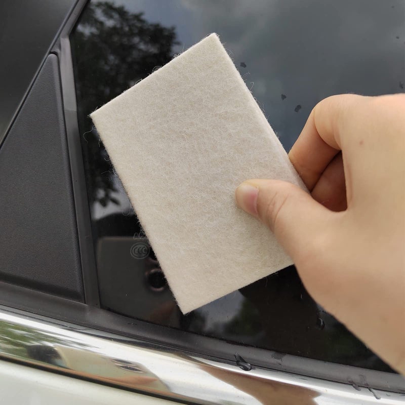 FOSHIO White Soft Felt Squeegee Automotive Vinyl Wrapping Tool - Soft Material Window Tint Film Installing Tool,Pack of 2 - Image 3