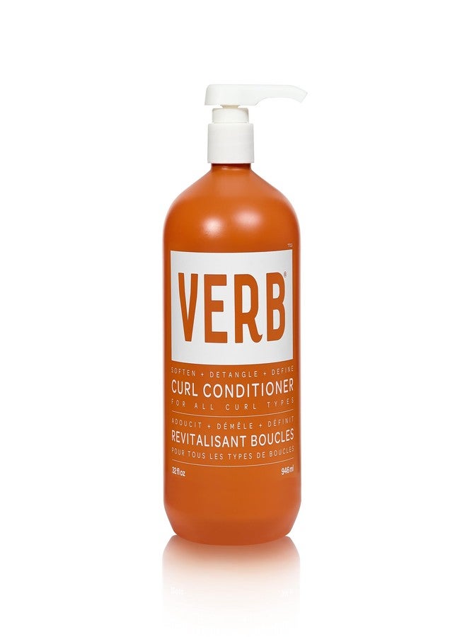 VERB Curl Conditioner-Soften, Define & Hydrate -Vegan Curl Defining Frizz Control-SunflowerCurl Complex,Jojoba and Castor Oil Hair Care Product to Deeply Nourish and Repair Damaged Hair,32 fl oz - Image 1
