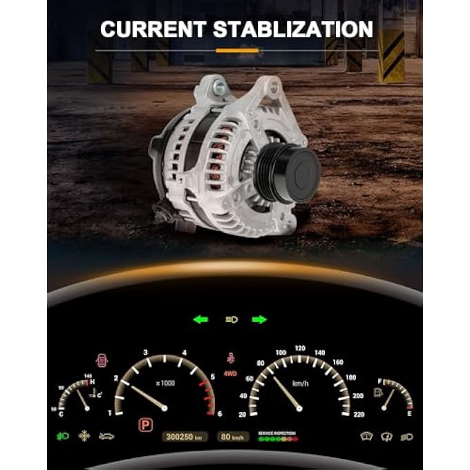 ROADFAR Alternator Fit for 2010-2011 For Toyota Camry LE SE XLE Base Seda 2.5L 11516 1042102650 - Image 3