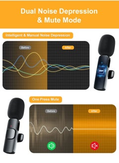 Houmt Wireless Lavalier Microphone Clip on Microphone for Type C Devices Vlogging Interview Live Streaming YouTube Video Broadcast  - Image 4