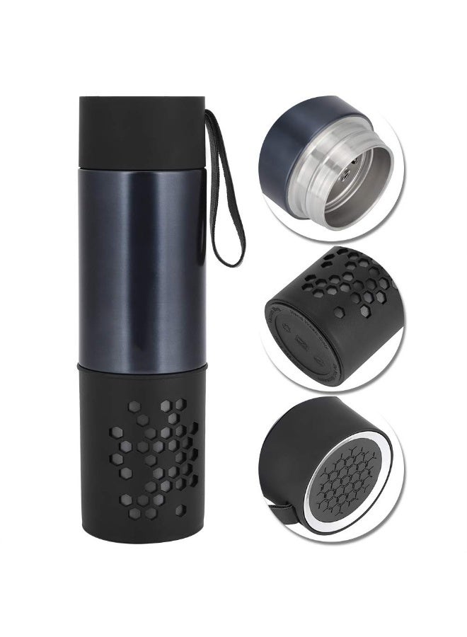 ترموس شاي وقهوة وماء منكه 450 مل مع مصفاة داخلية من الستانلس ستيل، زجاجة حرارية محكمة الغلق مانعة للتسرب، تصميم محمول مع حزام لسهولة الحمل أثناء السفر، الاستخدام في المكتب، المدرسة، المنزل، الرحلات، التنزه، الرياضة، السيارات، الحافلات، الطائرات، يحافظ على المشروبات الساخنة والباردة لساعات طويلة، مثالي لتحضير الشاي، القهوة، الأعشاب، الشاي الأخضر، الشاي الأسود، القهوة العربية، القهوة الأمريكية، المشروبات المثلجة، العصائر الطازجة، الماء المنكه بالفواكه، مناسبة لعشاق الشاي والقهوة والمشروبات الصحية، مقاومة للصدمات، سهلة التنظيف، متينة، صديقة للبيئة، قابلة لإعادة الاستخدام، مثالية للطلاب، الموظفين، المسافرين، محبي الرحلات والنزهات، هدية رائعة للمناسبات - Image 5