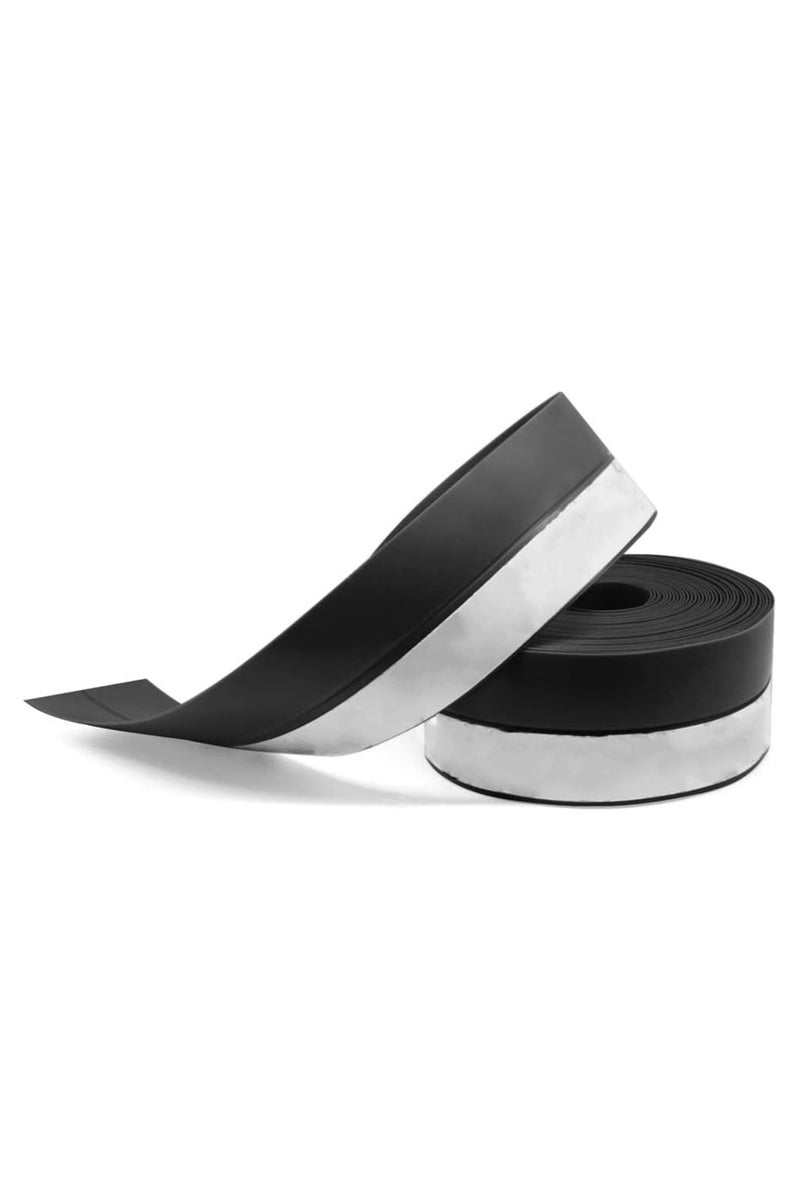 VIUAUAX 5 Meters Weatherstrip, Silicone Door Sealing Strip, Door, Window Soundproof Panel, With  Adhesive Backing (35mm,  Black) - Image 1