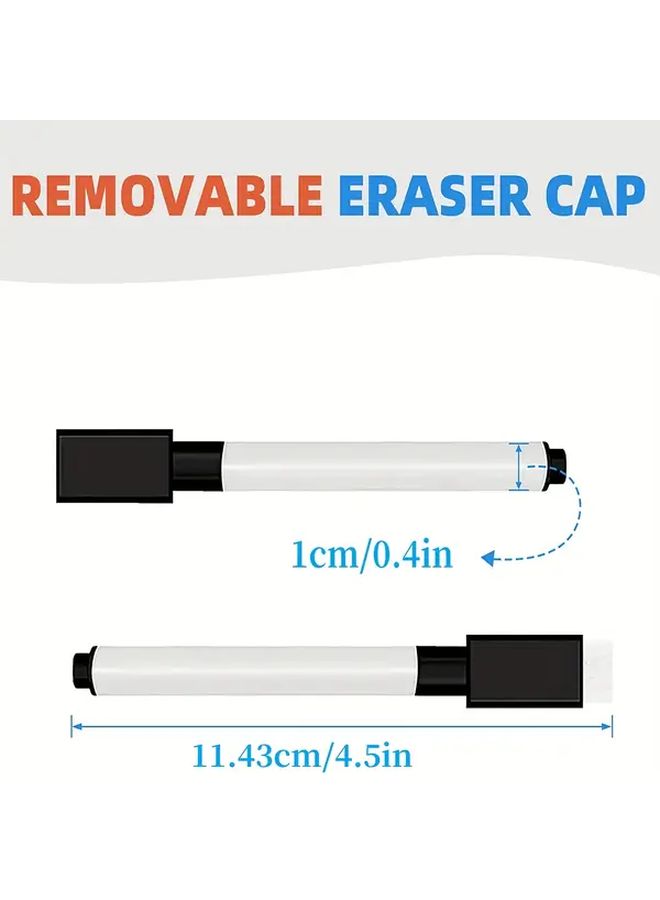 Black Dry Erase Markers 25 Pack With Eraser Caps For Whiteboard School Office Home - Image 2