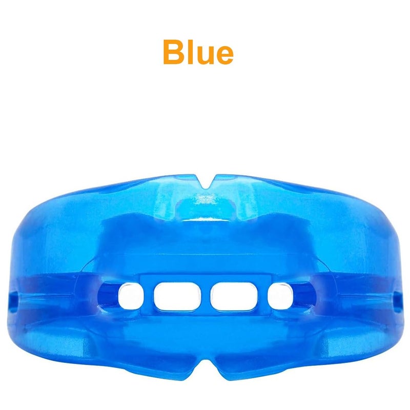 Coolrunner Double Braces Mouth Guard, Sports Athletic Mouth Guards Youth Mouthguard for Upper and Lower Teeth Protection Required for Youth, Teenager and Adults (Blue) (Blue+Transparent) - Image 2