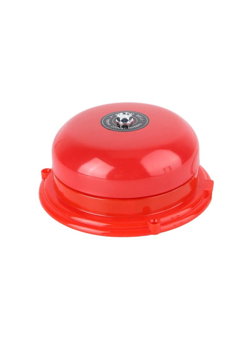 SYOSI Fire Alarm Bell, Security Fire Alarm Warning Bell, 4in 100db High Decibel Wired Security Fire Bell, Metal Fire Control Internal Strike Type Alarm Bell, Electric Alarm Bell for School Factory Station - Image 1