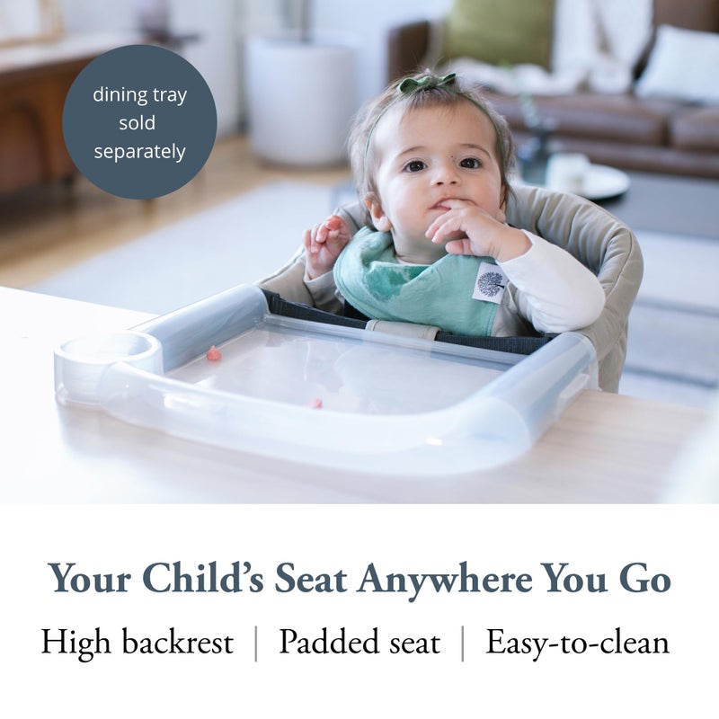 Inglesina Fast Table Chair, Cream - Portable Baby High Chair - for Babies & Toddlers up to 37 lbs - Collapsible Design - Fits Tables 0.8'' to 3.5'' Thick - Compact & Easy to Use - Travel Bag Included - Image 2
