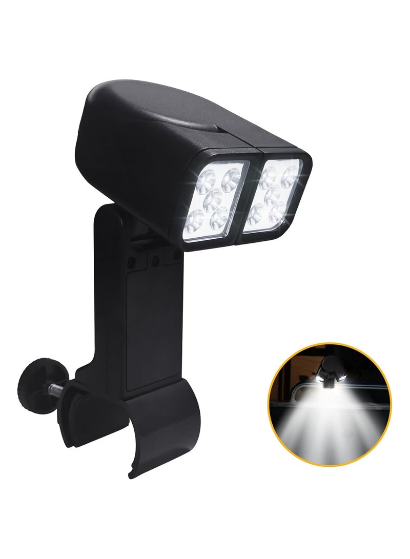 Soofam ضوء الشواء - ملحقات الشواء مع رأس مصباح مزدوج ساطع، ضوء مدخن للشواية، ملحقات الشواء للطهي في الهواء الطلق، إضاءة للشواء وركوب الدراجات، هدايا للرجال - Image 1