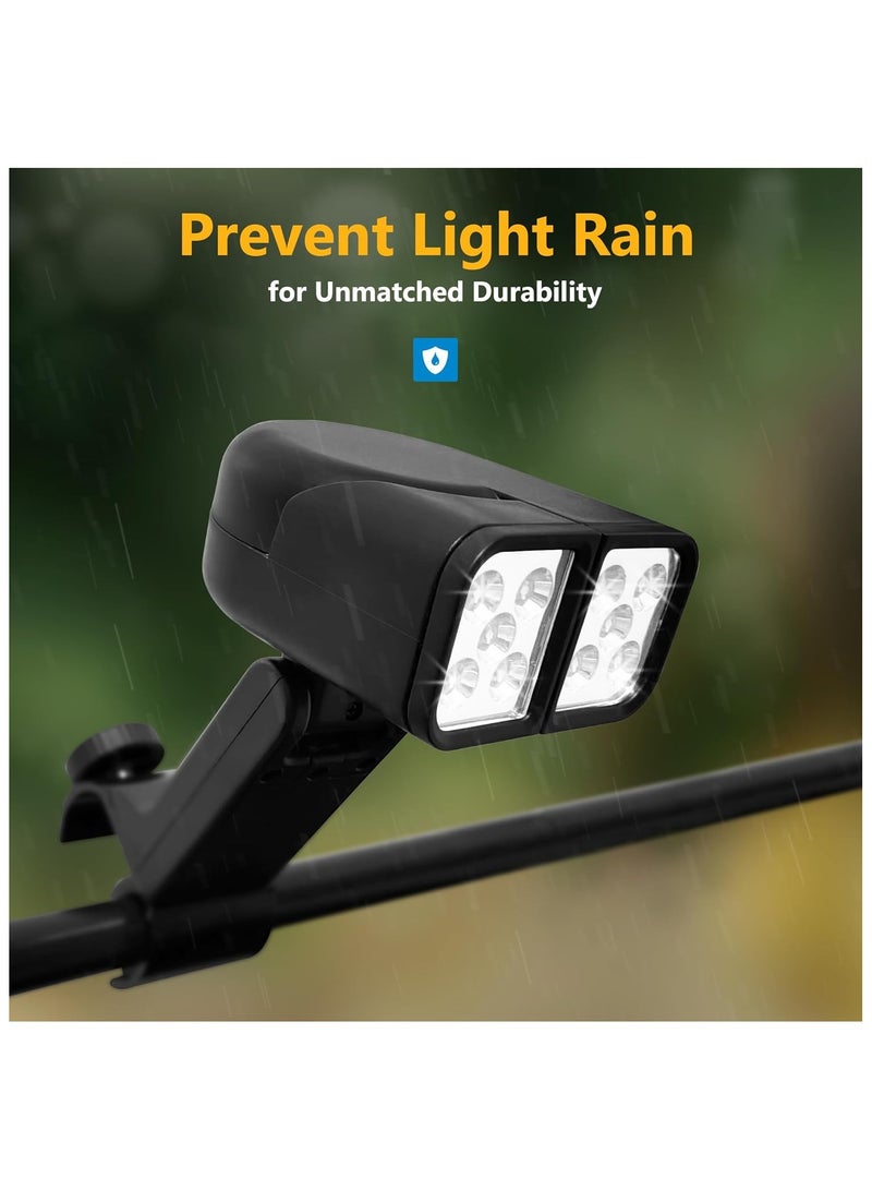 Soofam ضوء الشواء - ملحقات الشواء مع رأس مصباح مزدوج ساطع، ضوء مدخن للشواية، ملحقات الشواء للطهي في الهواء الطلق، إضاءة للشواء وركوب الدراجات، هدايا للرجال - Image 3