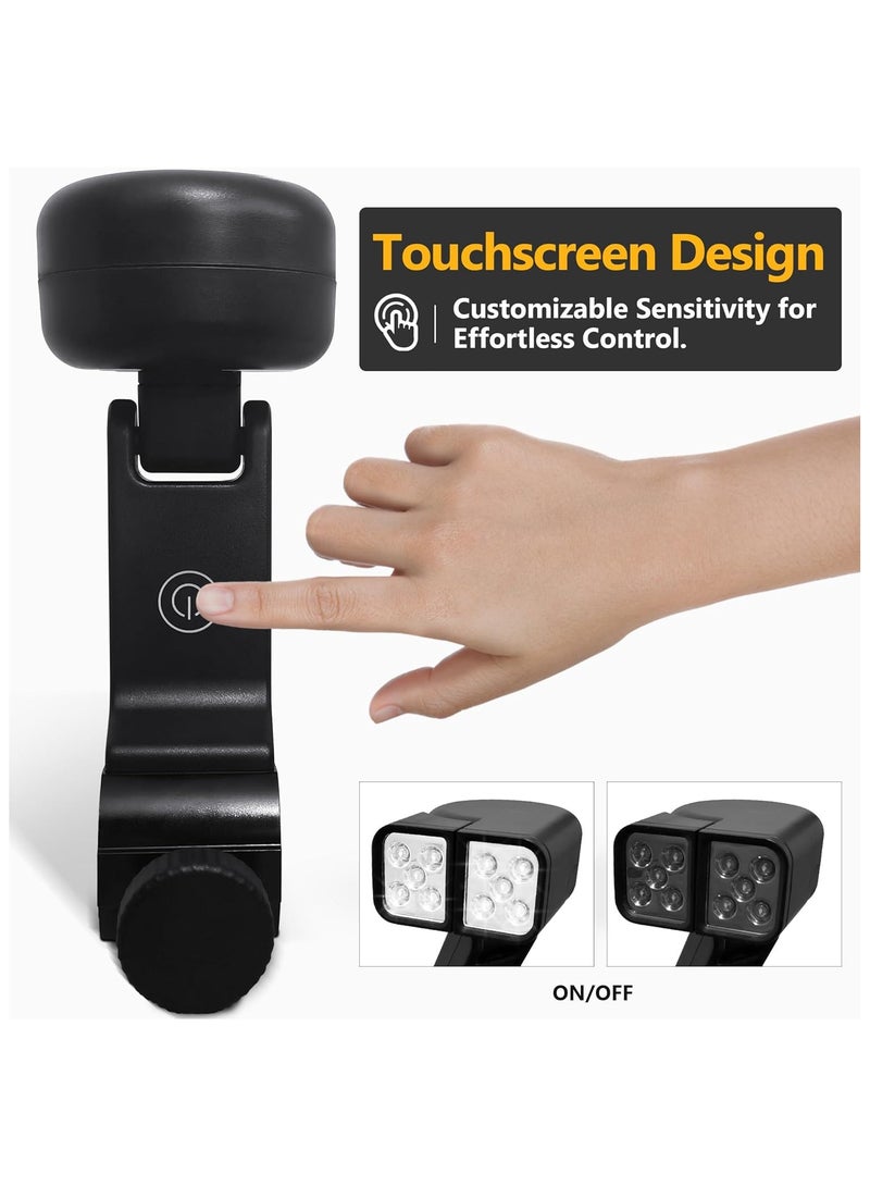 Soofam ضوء الشواء - ملحقات الشواء مع رأس مصباح مزدوج ساطع، ضوء مدخن للشواية، ملحقات الشواء للطهي في الهواء الطلق، إضاءة للشواء وركوب الدراجات، هدايا للرجال - Image 4