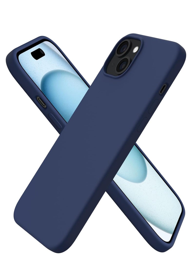 Generic iPhone 15 Case Liquid Silicone Case iPhone 15 Cover 6.1 inch Liquid Gel Rubber Soft Silky Touch Shockproof Thin Protective Cover Compatible with Apple iPhone 15  - Image 1