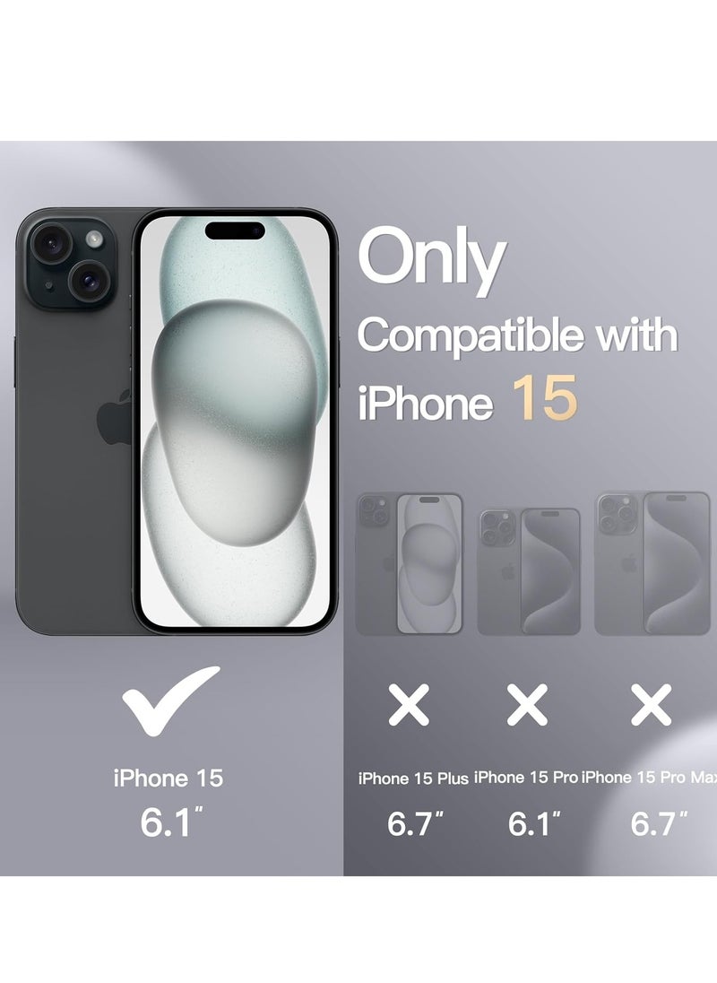 Generic iPhone 15 Case Liquid Silicone Case iPhone 15 Cover 6.1 inch Liquid Gel Rubber Soft Silky Touch Shockproof Thin Protective Cover Compatible with Apple iPhone 15  - Image 2