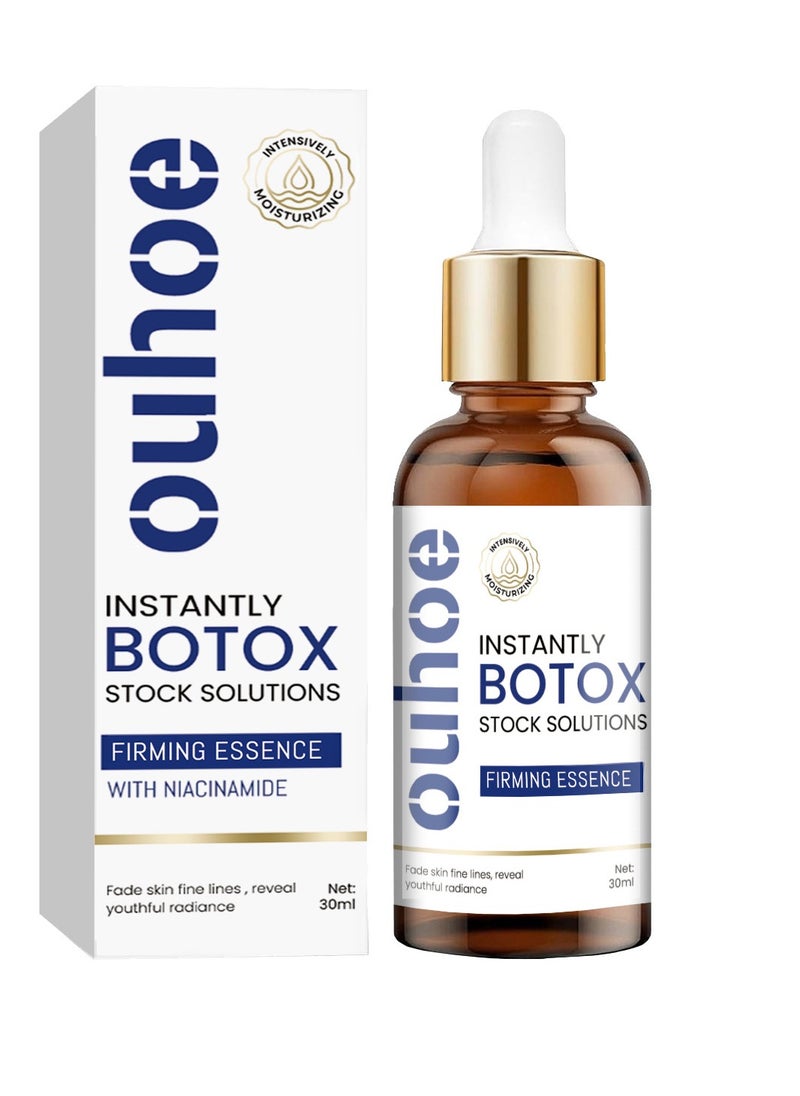 OUHOE Botox Face Serum with Vitamin C & E, Anti-Aging Facial Serum for Instant Face Tightening and Lifting – Boosts Collagen, Reduces Wrinkles, and Plumps Skin 30ml  - Image 1