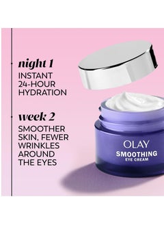 Olay Olay Retinol 24 Night Smoothing Eye Cream, Fragrance-Free, 0.5 Fl Oz  - Image 2