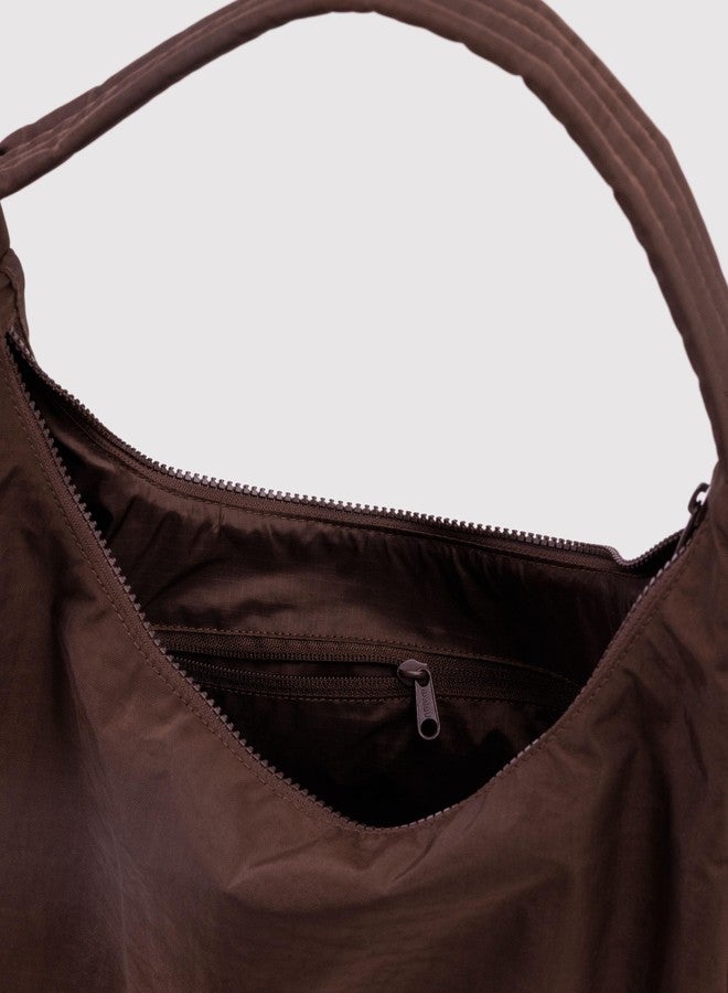 BAGGU Nylon Shoulder Bag - Coffee - Image 4