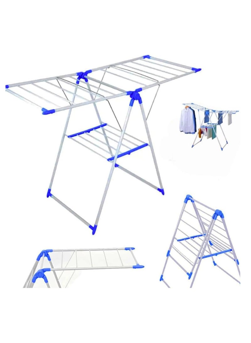 Foldable Clothes Drying Stand with Adjustable Wings Laundry hack Suitable for Indoor and Outdoor Use Laundry Hanging Stand  - Image 5