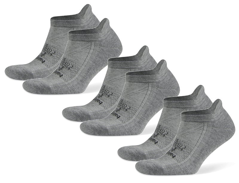 Balega Hidden Comfort Performance No Show Athletic Running Socks for Men and Women (3-Pack), Charcoal, Large - Image 1