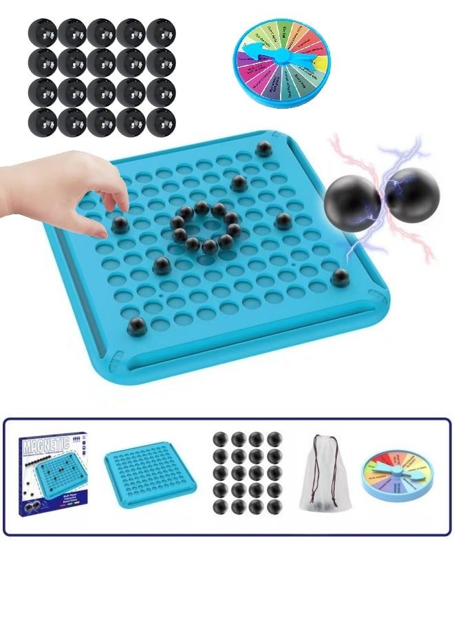 BUPY Cluster Ball Game Set - Interactive Strategy Board Game for 2-4 Players, Family Party Tabletop Game with Magnetic Balls & Hole Board for Kids and Adults - Image 1