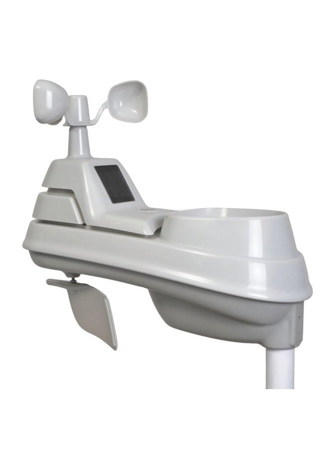 Acurite Iris 5-in-1 Weather Sensor with Rain Gauge, 06004M, Wind Speed, Wind Direction, Temperature and Humidity, White - Image 1