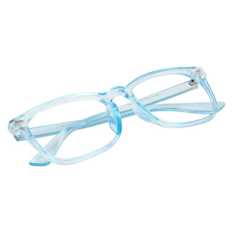 Dervin Blue Light Blocking Glasses Gaming Filter Transparent Square Eyeglasses for Eye Protection Men Women, Computer/Tablet/Laptop/Mobile/TV, Anti-blue & Anti eyestrain - Image 5