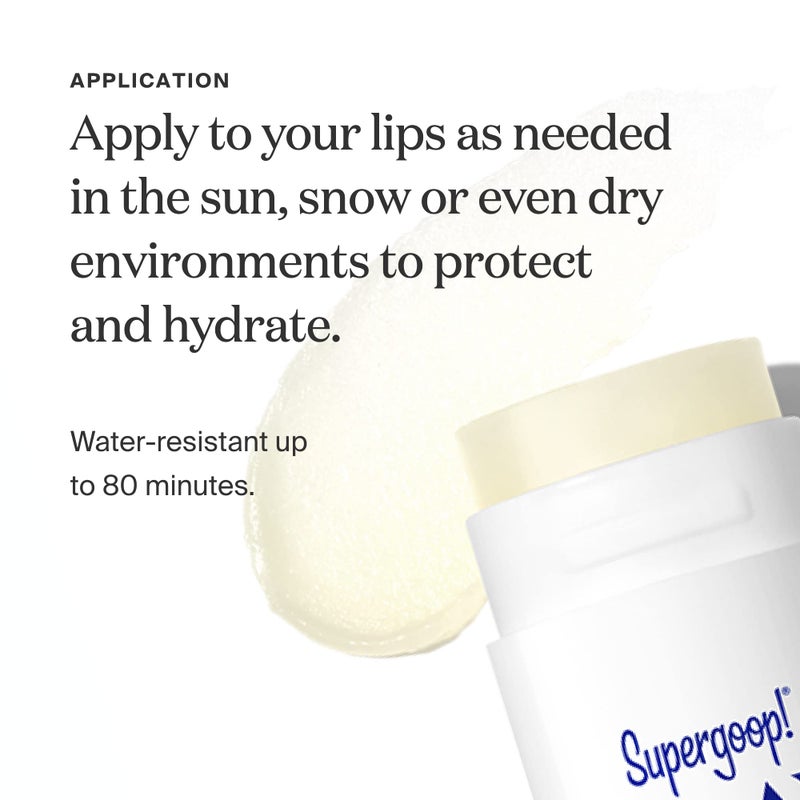 Supergoop! PLAY Lip Shield SPF 30 with Strawberry - Pack of 2 - Moisturizing Lip Treatment for Dry Cracked Lips - Broad Spectrum UV Protection - Image 4