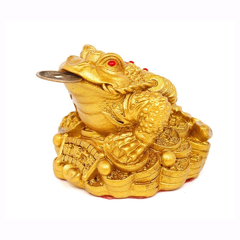 Feng Shui Money Lucky Fortune Wealth Chinese Frog Toad Coin Home Office Decoration Tabletop Ornaments Good Lucky