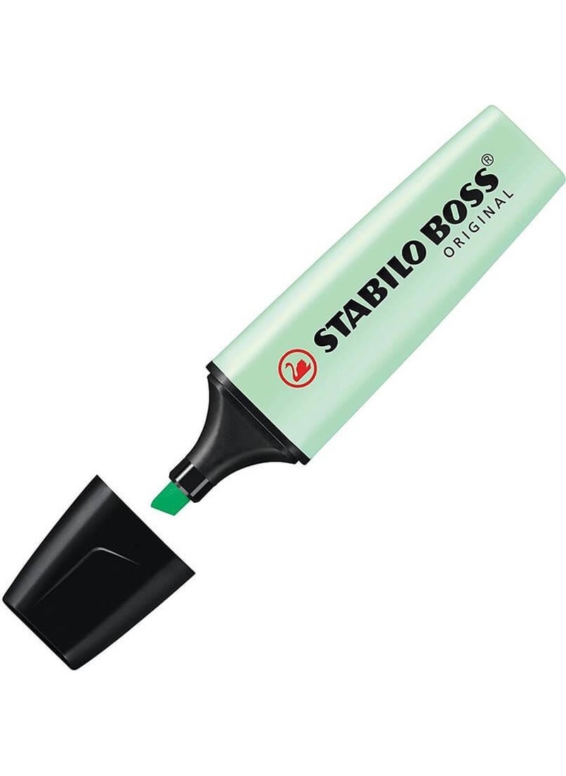 STABILO Boss Original Highlighter Pastel 10 Pack Green  - Image 2