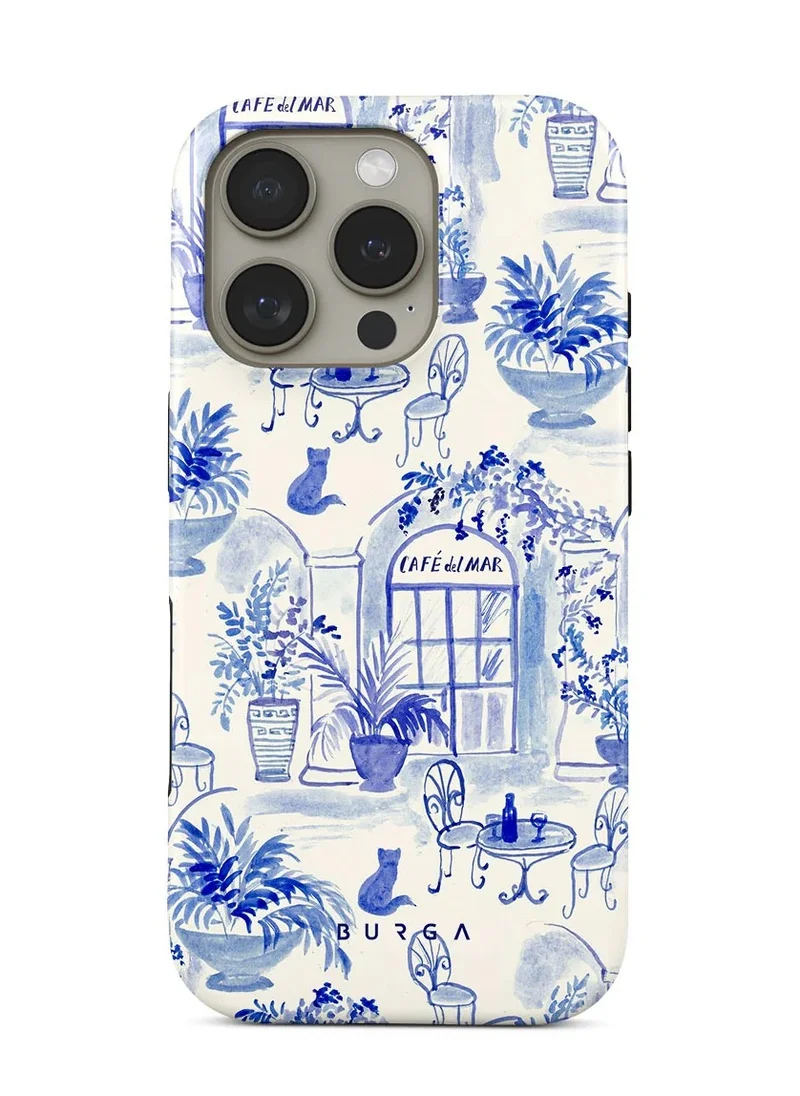 BURGA iPhone 16 Pro Max Case, 2 Piece Hard Shell + TPU Silicone Interior, Shock Absorption, All Port Accessible, Raised Bezel For Screen & Camera Protection, Never Fading HQ Print,Sobremesa