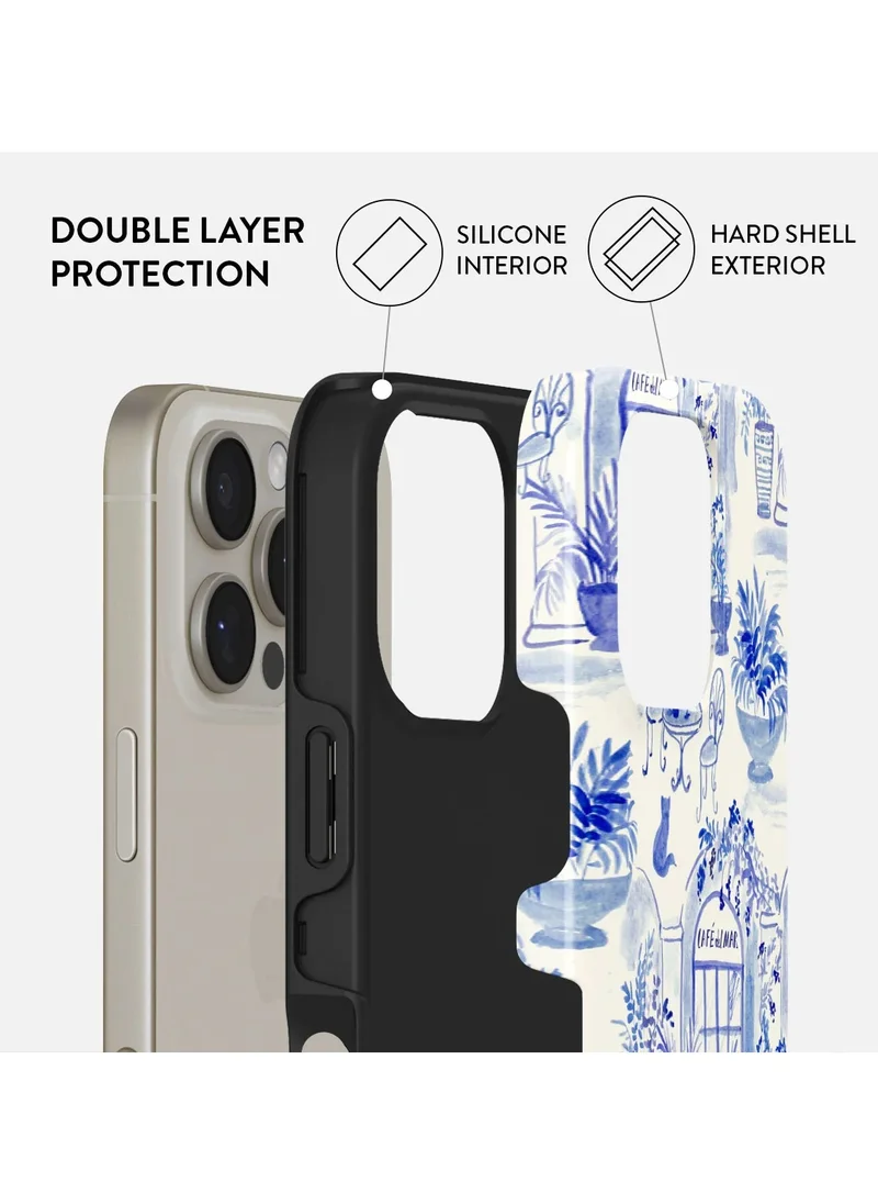 BURGA iPhone 16 Pro Max Case, 2 Piece Hard Shell + TPU Silicone Interior, Shock Absorption, All Port Accessible, Raised Bezel For Screen & Camera Protection, Never Fading HQ Print,Sobremesa