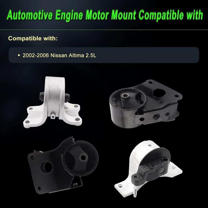 SHICHU Engine Motor Mount Set for 2002-2006 Nissan Altima 2.5L - Replacement for A7340 A7341 A7342 A7343 - Image 2