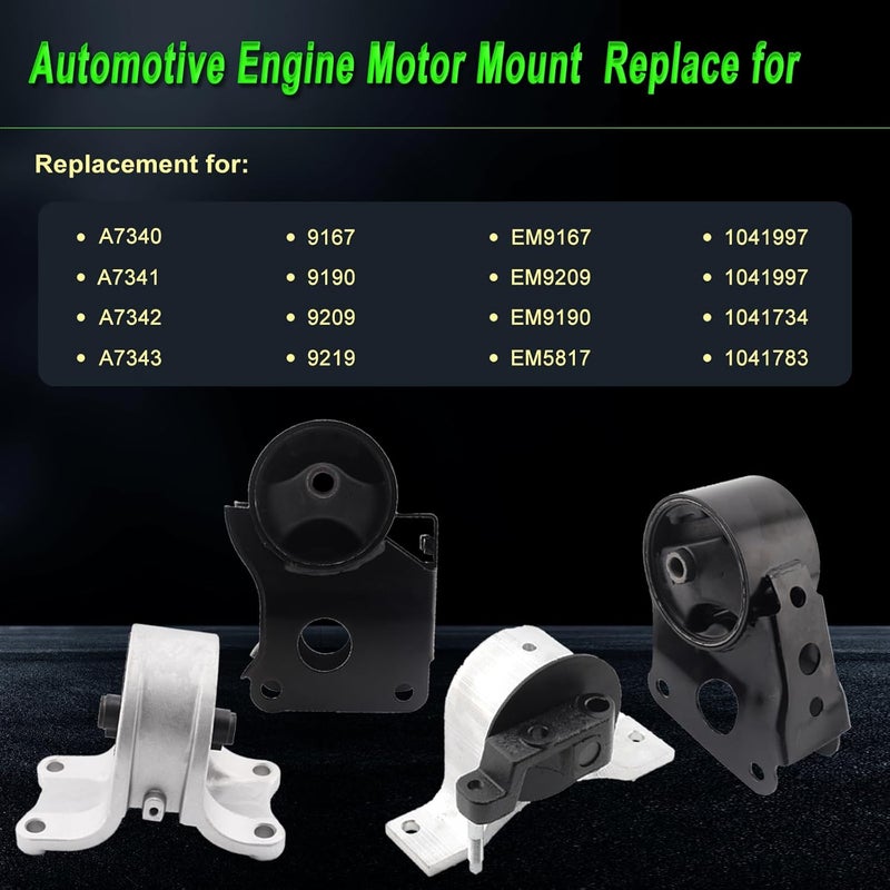 SHICHU Engine Motor Mount Set for 2002-2006 Nissan Altima 2.5L - Replacement for A7340 A7341 A7342 A7343 - Image 3