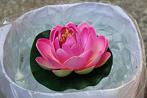 Ewandastore Ewanda store Set of 4pcs Floating Pond Decor Water Lily/Lotus Foam Flower - Image 5