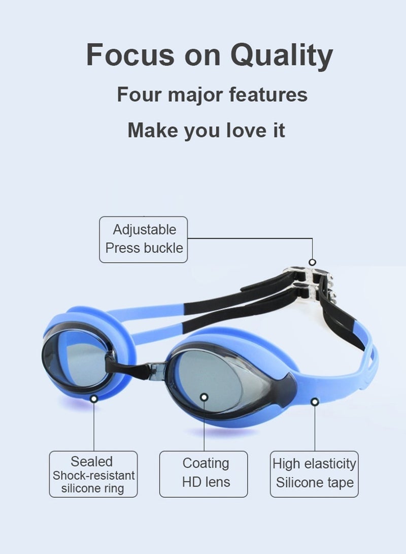 Aurafly Children's Swimming Goggles Set, With Cartoon Swimming Cap, Nose Clip And Ear Plugs, Waterproof And Anti-fog, Professional Swimming Goggles, Clear Underwater Vision, Suitable For Children Aged 3-15 - Image 3