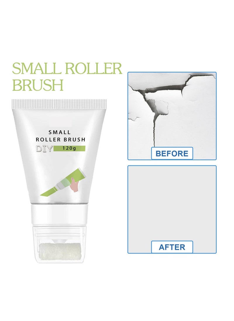 Small Roller Spackle Wall Repair Brush, 2-in-1 Small Rolling Brush Wall Paint Repair Tool, Portable Quick Drying and Waterproof Wall Roller Paint Repair Paste for Living Room, Bedroom, Bathroom  - Image 3