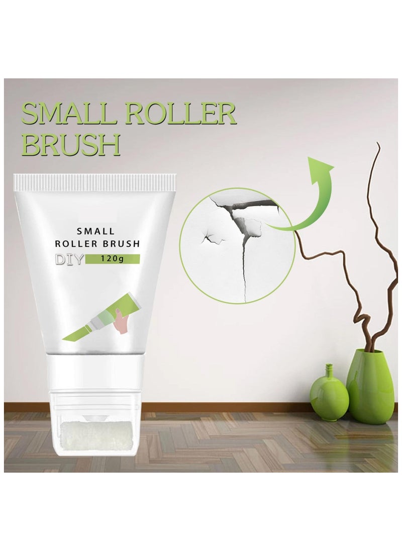 Small Roller Spackle Wall Repair Brush, 2-in-1 Small Rolling Brush Wall Paint Repair Tool, Portable Quick Drying and Waterproof Wall Roller Paint Repair Paste for Living Room, Bedroom, Bathroom  - Image 2
