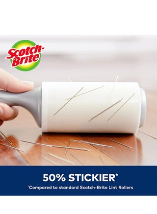 Scotch Brite 3M Lint Roller 50% Stickier 5Pk/95 Sheets (Net Sheet 475), 475 Count Super Sticky Pet Hair Remover Roller for Cats and Dogs - view 3