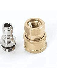 Aimex Aimex Quick Connector Coupler Set Adapter for Pressure Washer Gun 14 Steel and 14 Brass  - Image 4
