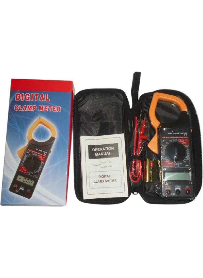 DT-266 Clamp Meter Clamp Meter 9V Battery and Bag