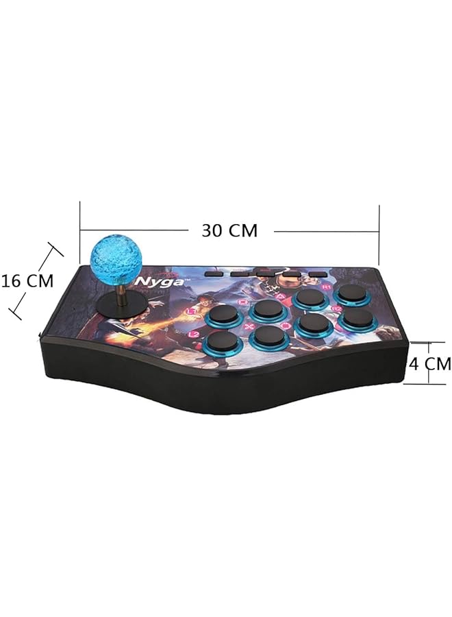 NALACAL عصا تحكم قتالية 3 في 1، عصا تحكم قتالية، عصا تحكم لعبة قتالية، وحدة تحكم لعبة أركيد كلاسيكية، عصا تحكم أركيد لأجهزة الكمبيوتر / بلاي ستيشن 3 / أندرويد تي في بوكس / راسبيري باي / ريترو باي - Image 3