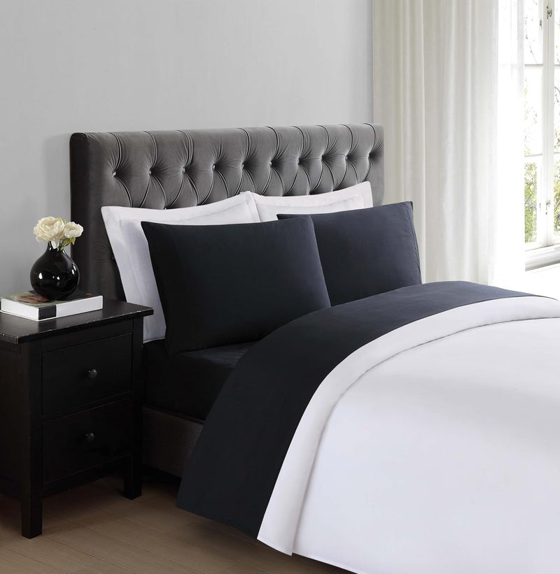 TRULY SOFT Everyday Sheet Set Black Polyester 4-Piece Full Sheet Set, Solid Color Themed, Adult Bedding, Oeko-TEX Certified - Image 5