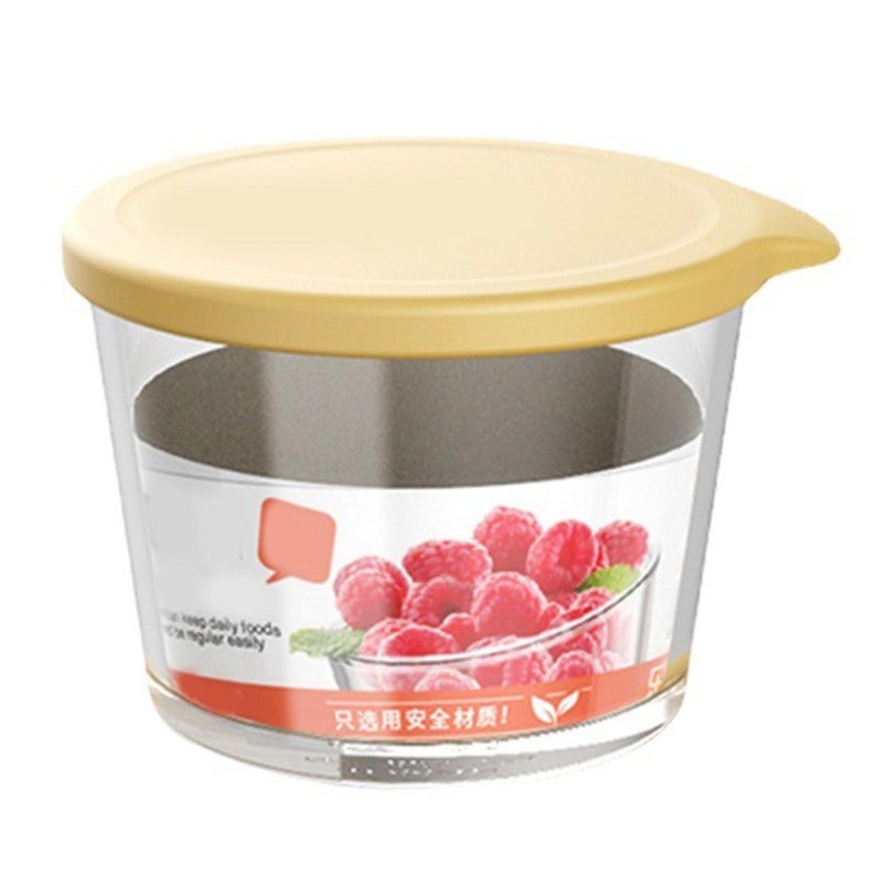 Glass Food Storage Container:  Airtight Sealed Lid, Microwave Refrigerator Safe - Premium Durable Glass, Stackable Design Glass Soup Container for Home Kitchen, Meal Prep, Office Work - Image 1