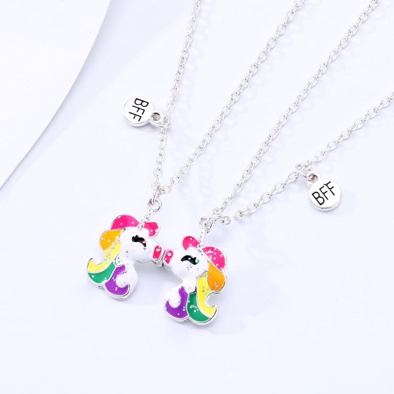 DOYYCA Best Friend Necklace Gifts Magnetic Matching Friendship Necklace for 2 Girls BFF Sister - Image 3
