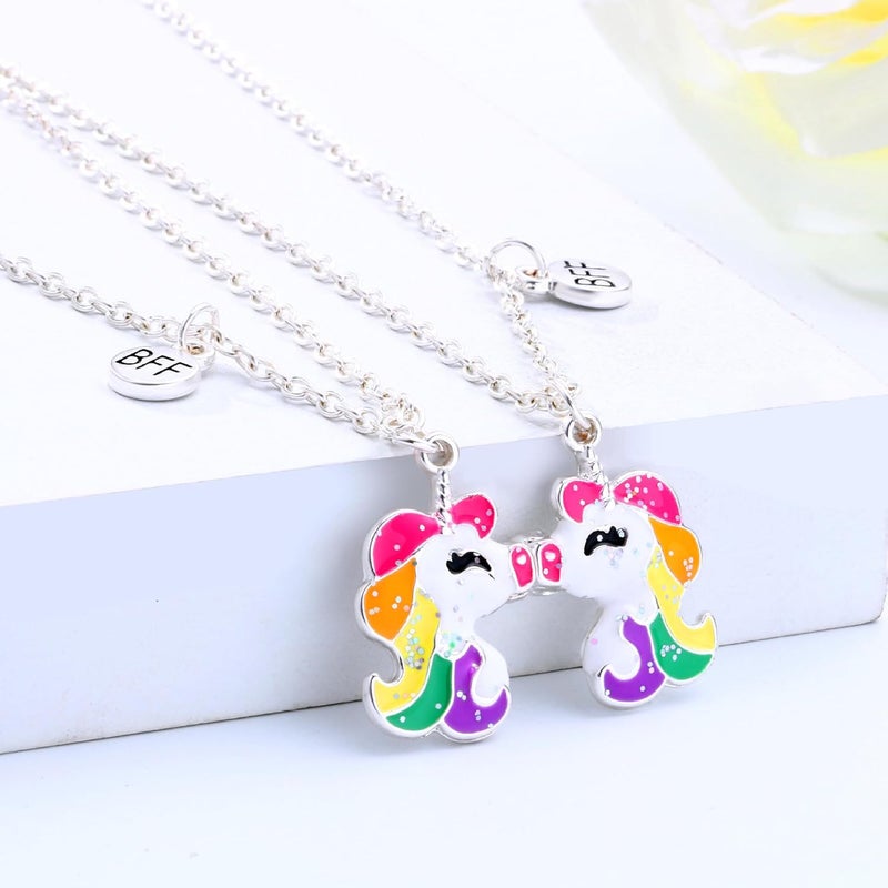 DOYYCA Best Friend Necklace Gifts Magnetic Matching Friendship Necklace for 2 Girls BFF Sister - Image 2